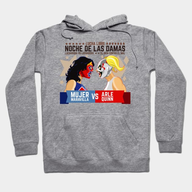 Lucha Libre - Ladies Night Hoodie by theninjabot